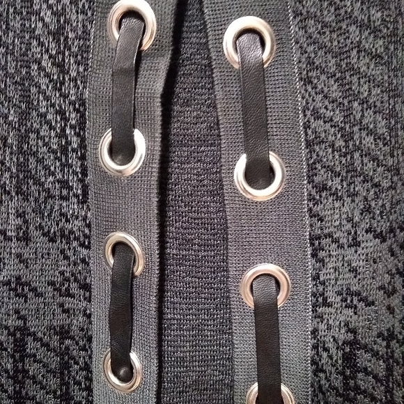 MING WANG knit print leather-like ribbon braid NWT jacket, XS - Picture 4 of 15